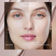 RMS Beauty Supernatural Radiance Serum SPF 30 révèle une peau lumineuse et uniforme.