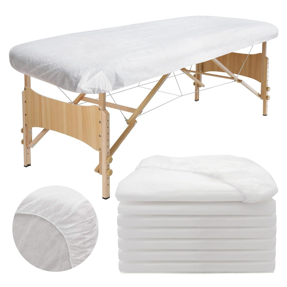 Housse de table de massage jetable rngwaper avec elastique, ajustement sûr et agréable