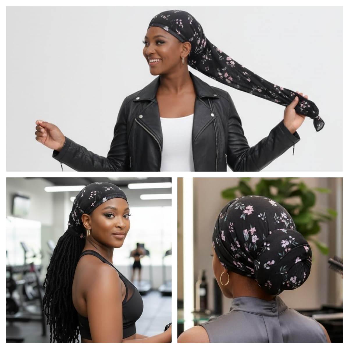 Roaming manchette noir floral allie style discret et protection.