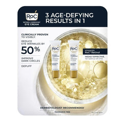 RoC crème contour des yeux, applicateur doux pour une utilisation précise et confortable.
