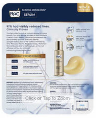 Texture soyeuse du sérum Roc Retinol CorreXion sur la peau après application, hydratante.
