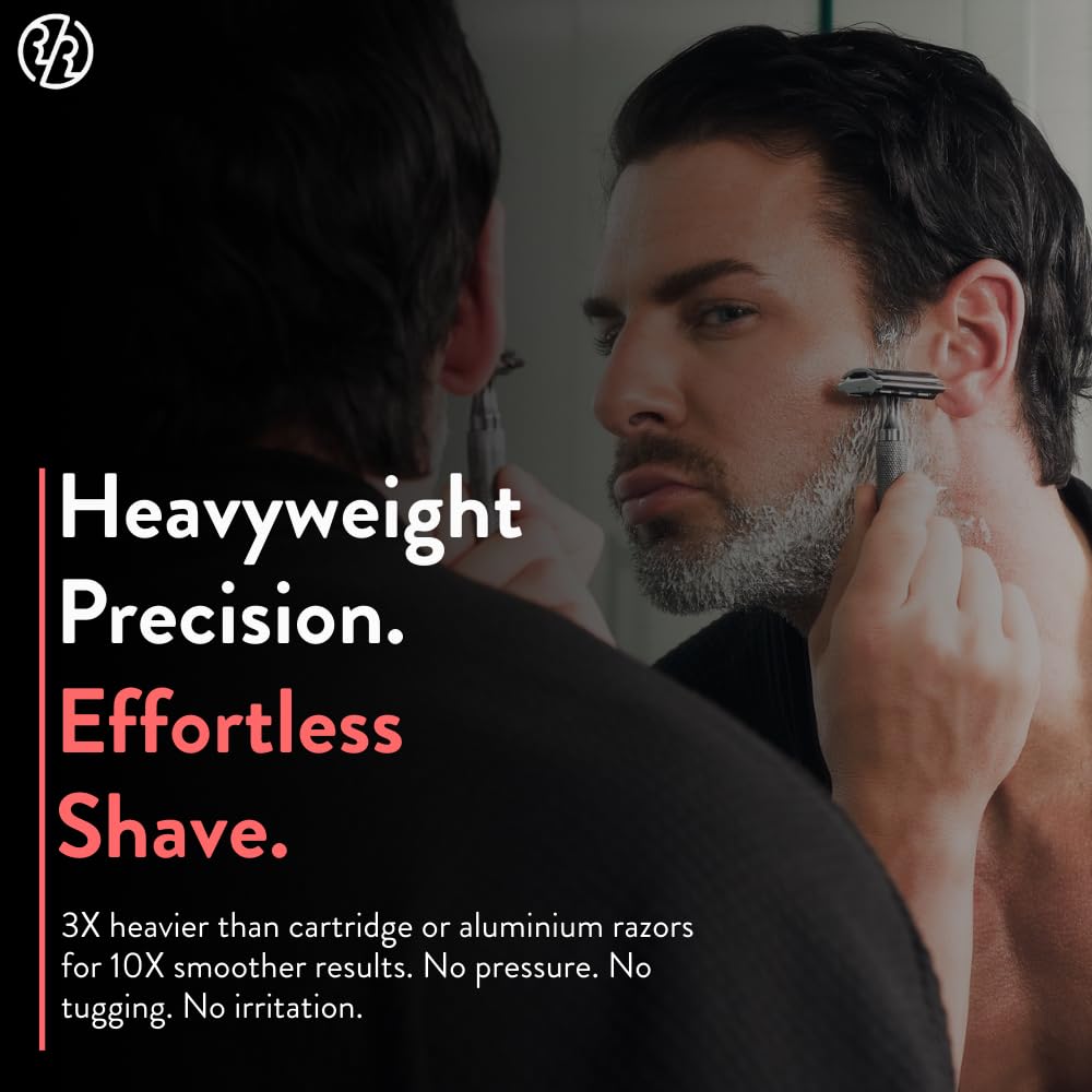 Poignée ergonomique et poids maîtrisé optimisent le contrôle lors du passage sur le visage et le corps.