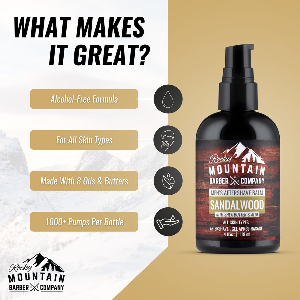 Rocky Mountain Barber Company apres-rasage absorption rapide pour une peau fraiche