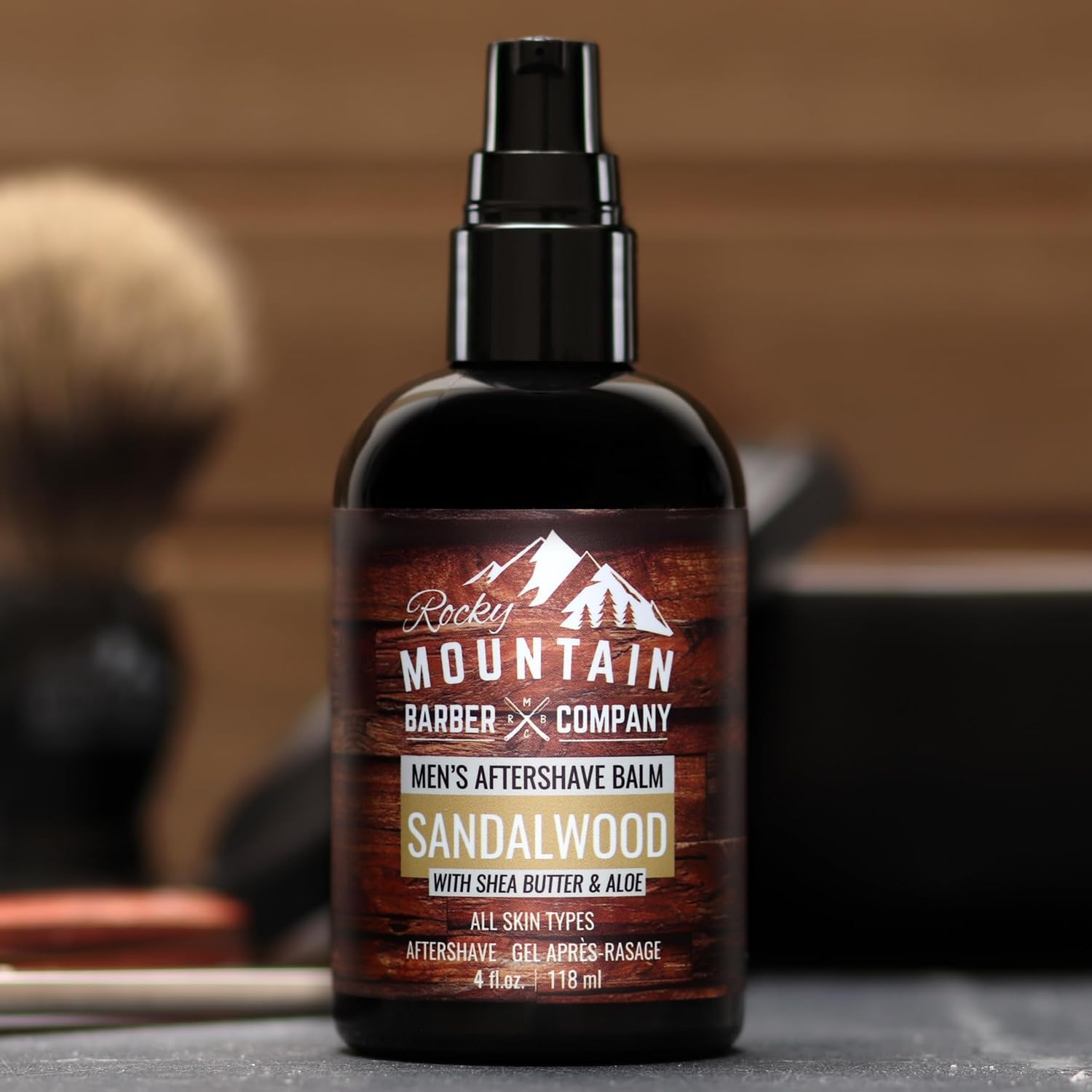 Rocky Mountain Barber Company apres-rasage emballage design elegant
