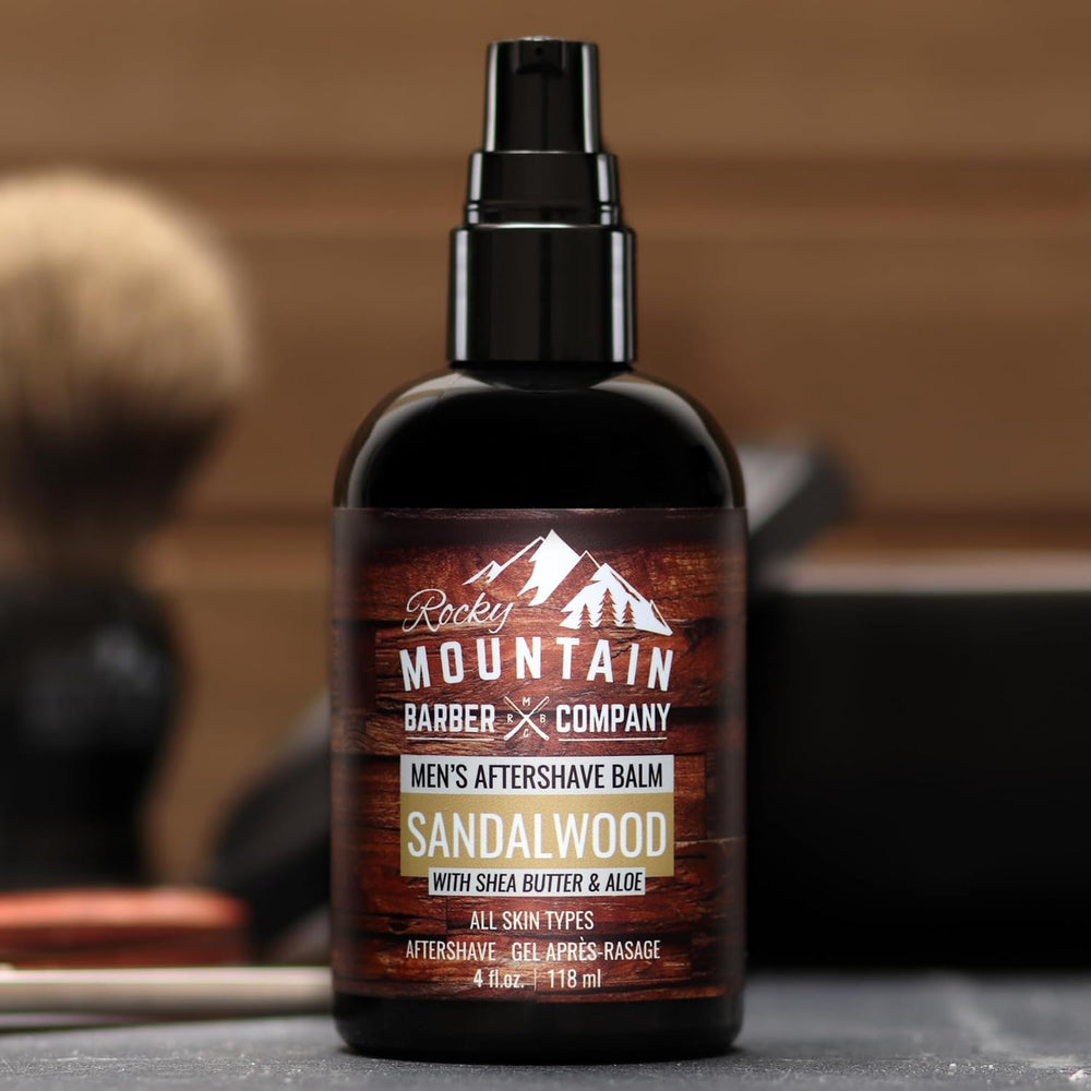 Rocky Mountain Barber Company apres-rasage emballage design elegant