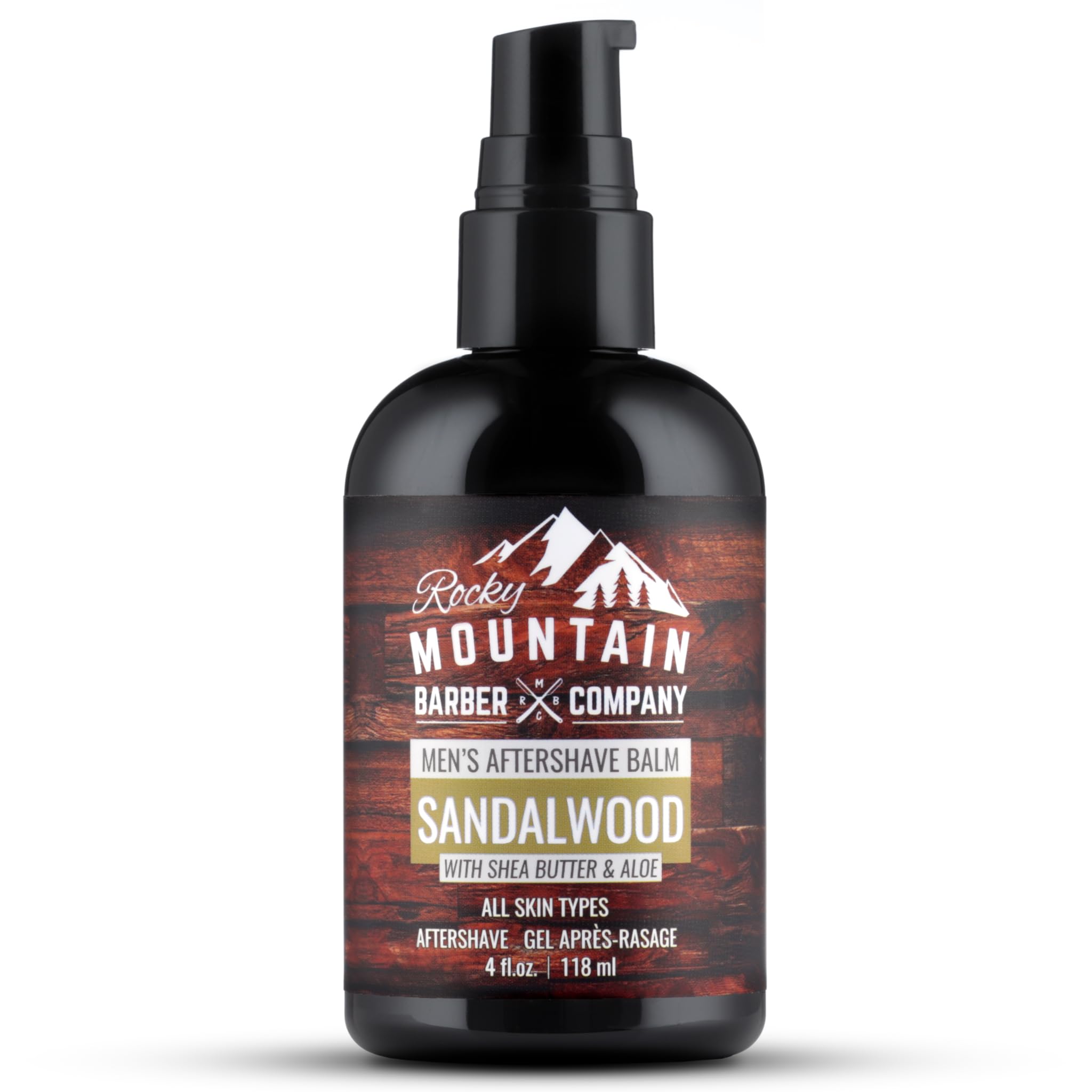 Rocky Mountain Barber Company apres-rasage pompe integree pour une application precise