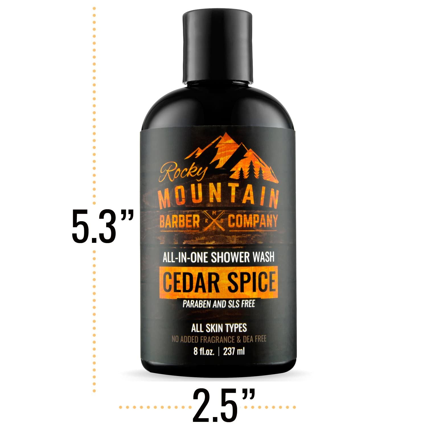 Rocky Mountain Barber Cedar Spice, mousse riche prête à hydrater cheveux et peau.