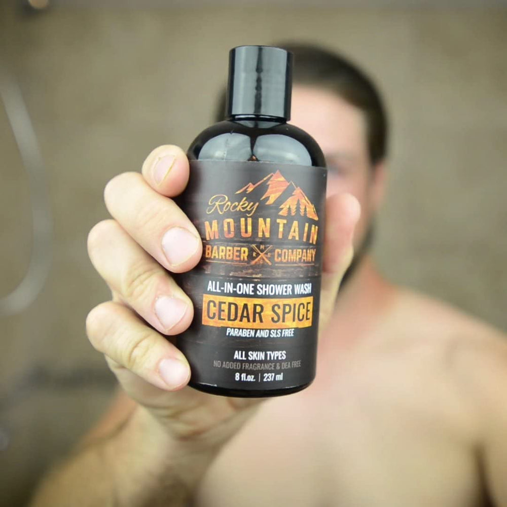 Rocky Mountain Barber Cedar Spice, soin adapté à tous types de peau.