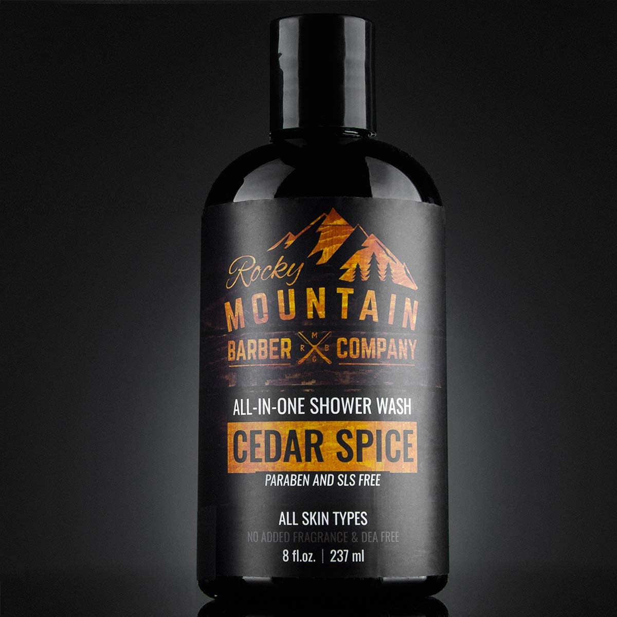 Rocky Mountain Barber Cedar Spice, pompe pratique pour doser facilement le produit.
