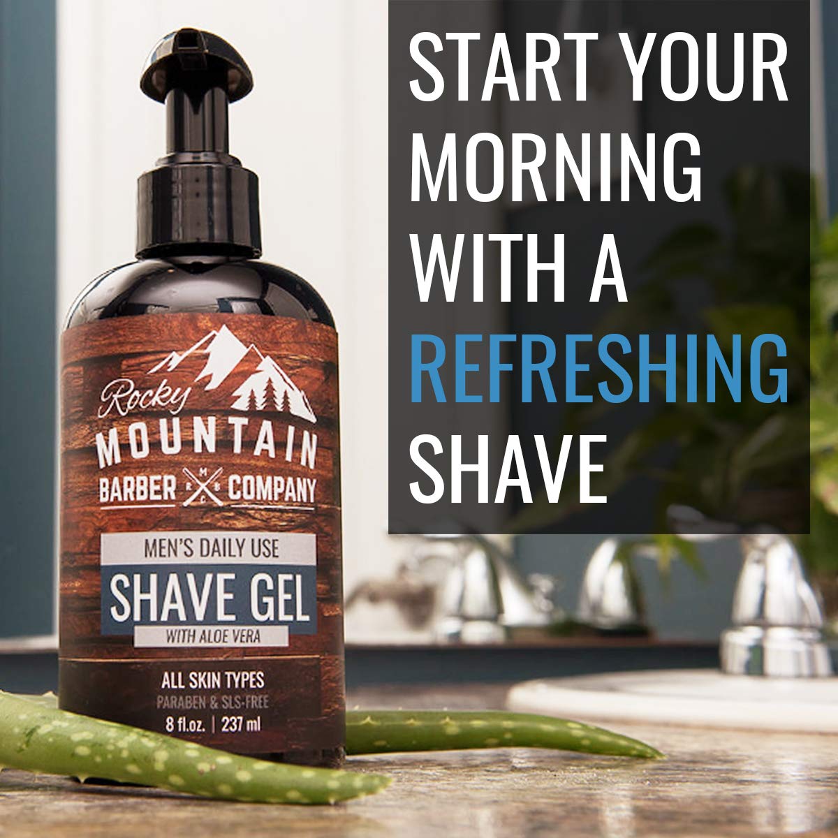 Idéal pour le rasage quotidien et l'entretien des contours avec Rocky Mountain Barber Co.