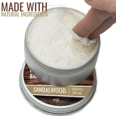 Rocky Mountain Barber Company crème rasage base eau pour mousse stable.