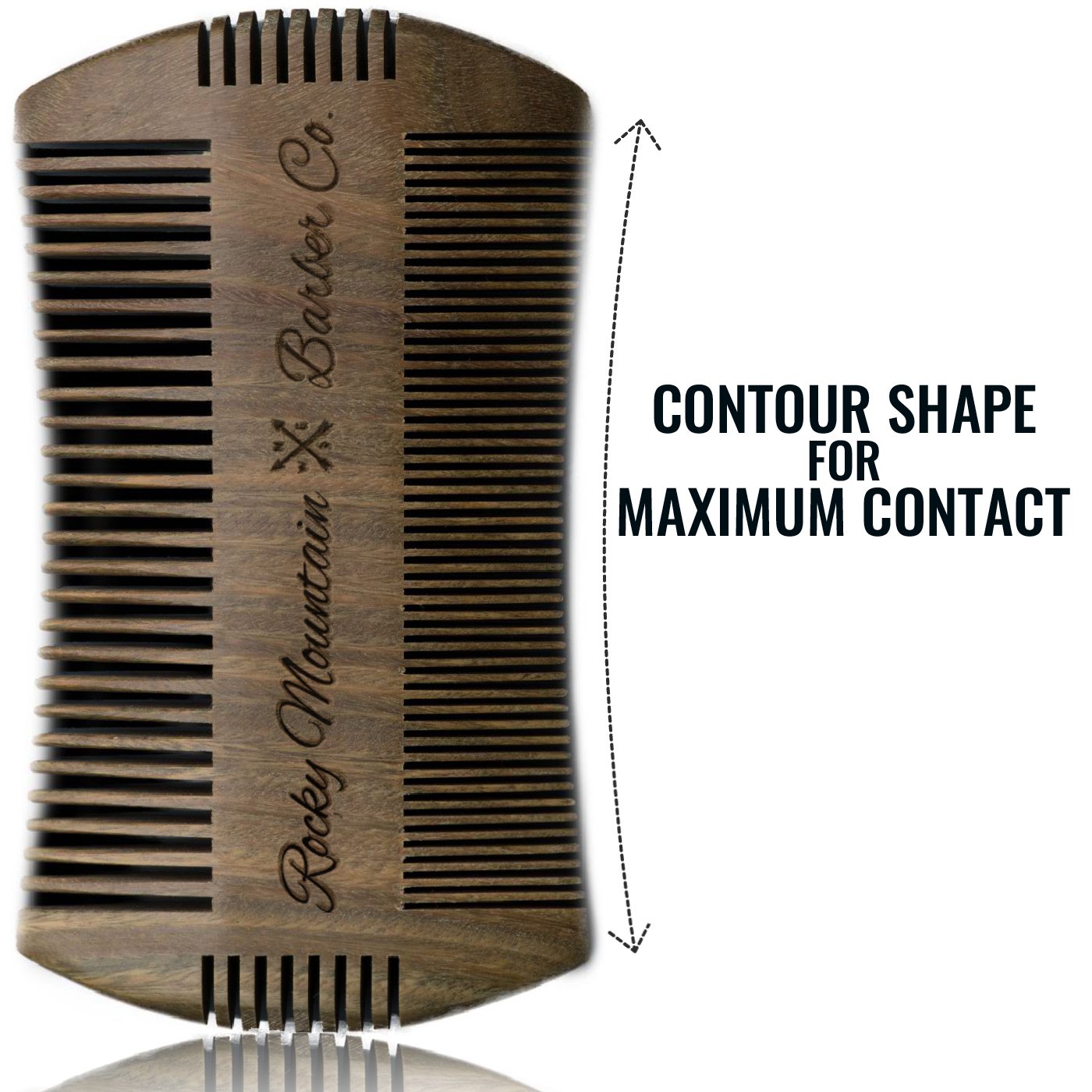 Parfum boisé santal; expérience agréable lors du peignage par Rocky Mountain Barber Company.