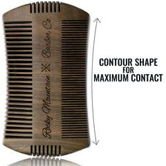 Parfum boisé santal; expérience agréable lors du peignage par Rocky Mountain Barber Company.