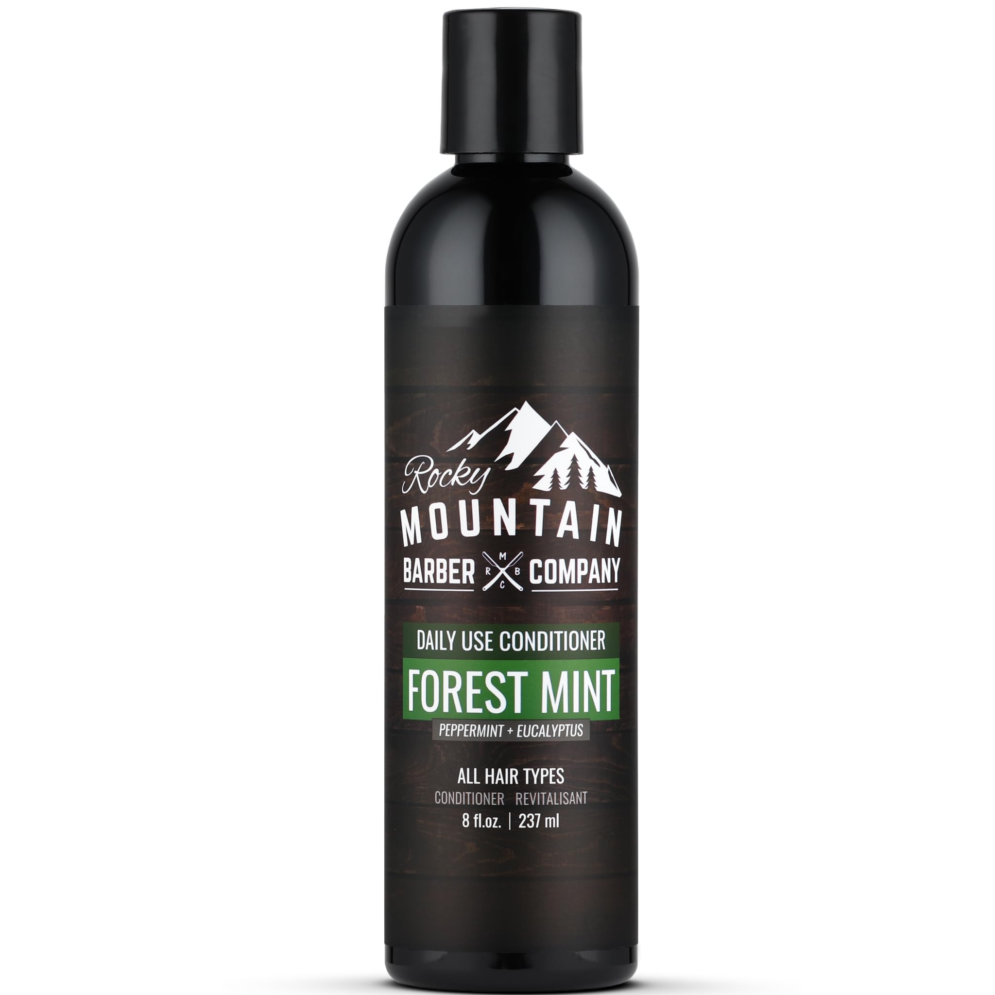 Rocky Mountain Barber Conditionneur Bouteille 8oz, hydratation douce pour cheveux faciles à démêler.