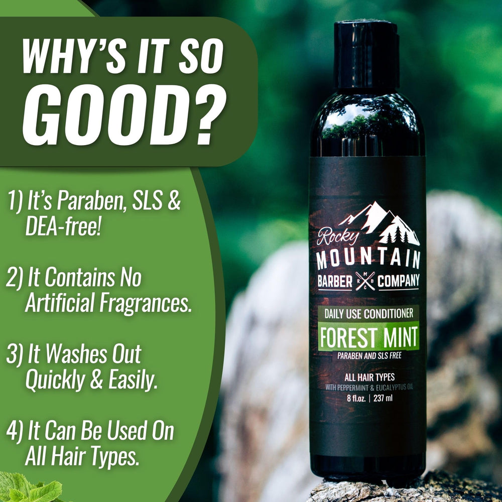 Rocky Mountain Barber Conditionneur Production Petites Séries, ingrédients frais pour plus de qualité.