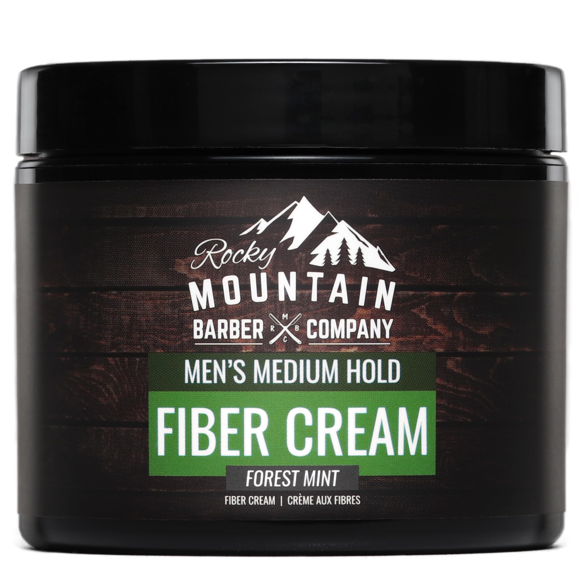 Rocky Mountain Barber Crème Fibre Cheveux Homme - Bouteille pratique pour application facile.