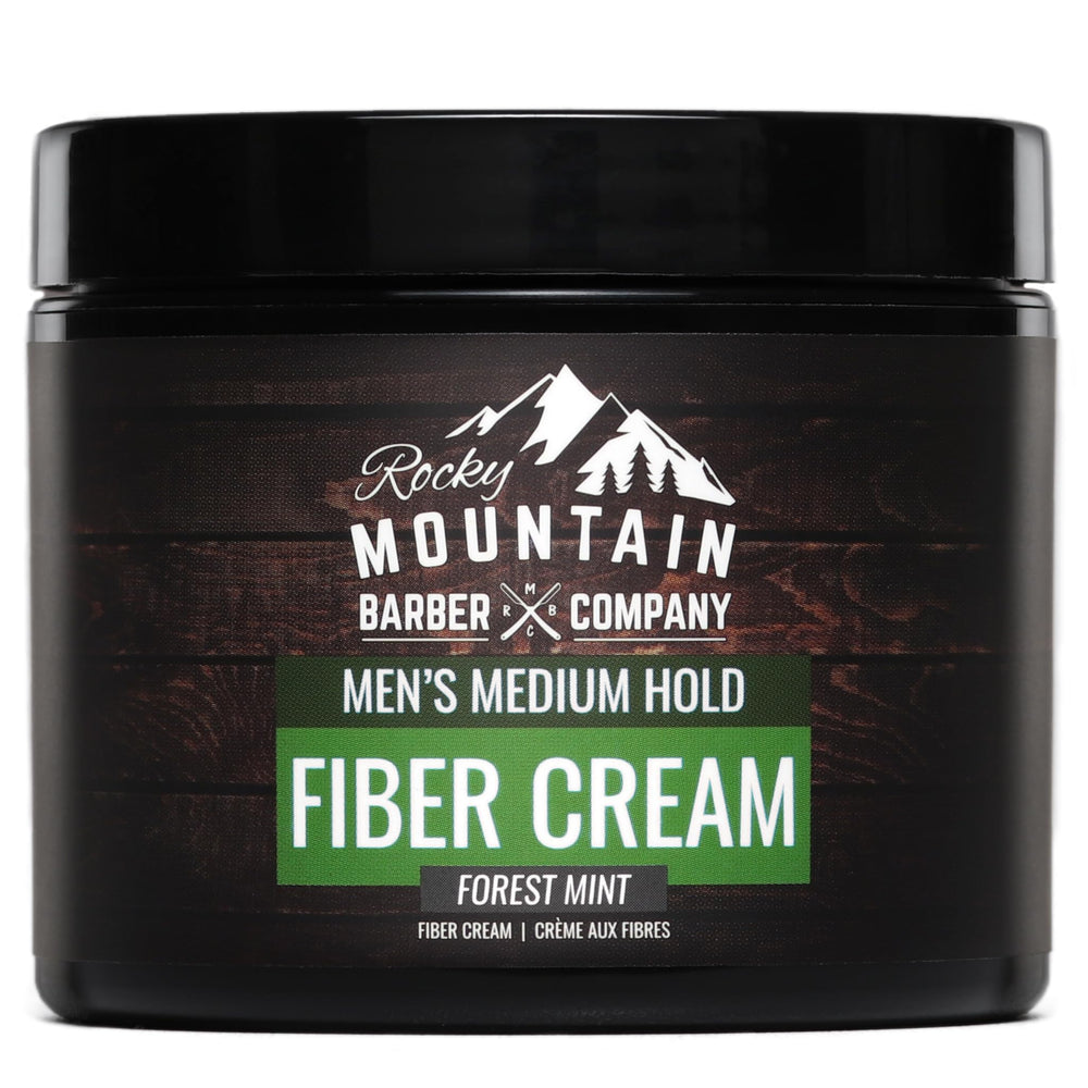 Rocky Mountain Barber Crème Fibre Cheveux Homme - Bouteille pratique pour application facile.