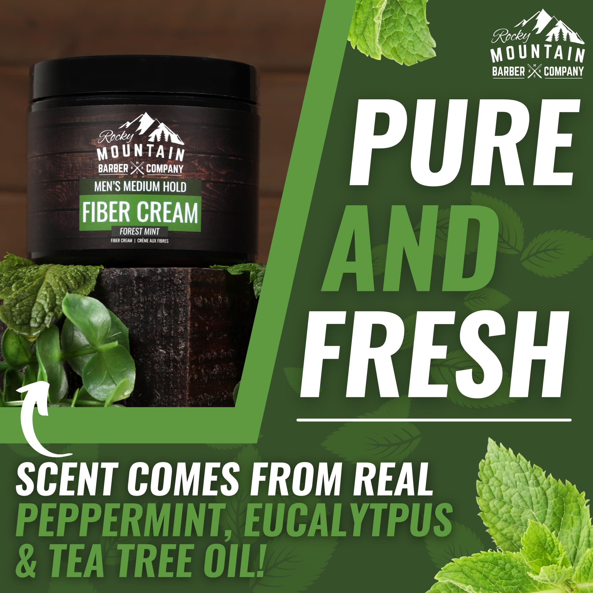 Rocky Mountain Barber Crème Fibre Cheveux Homme - Utilisation quotidienne simple et rapide.