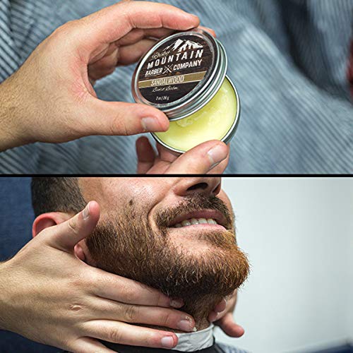 Ingrédients Rocky Mountain Barber: cire d’abeille et huiles nourrissantes pour hydratation.