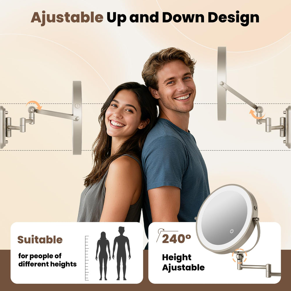 Miroir Rococollos durable en matériaux robustes et LED longue durée.