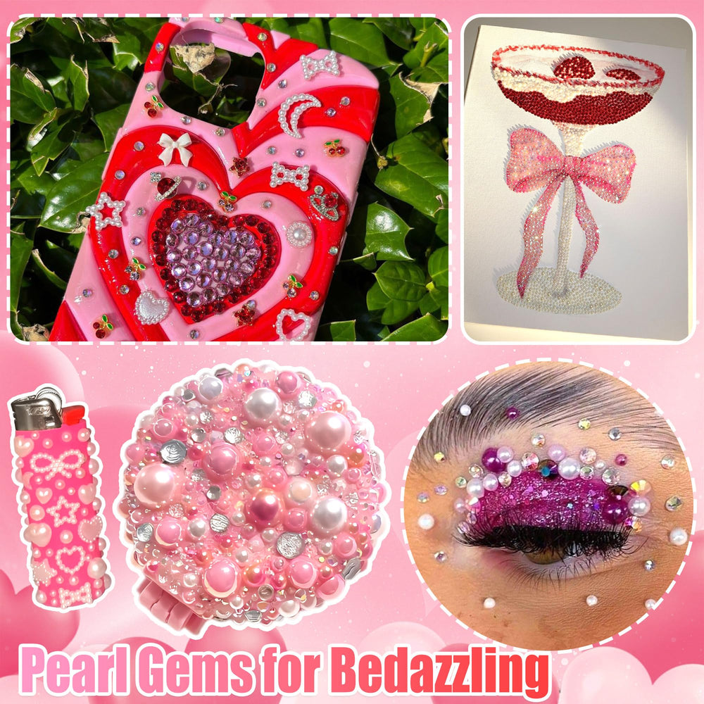 RODAKY strass petits diamants rose-rouge pour brillance faite maison.