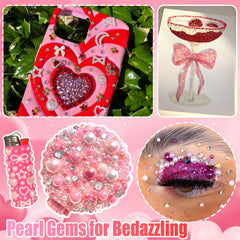 RODAKY strass petits diamants rose-rouge pour brillance faite maison.