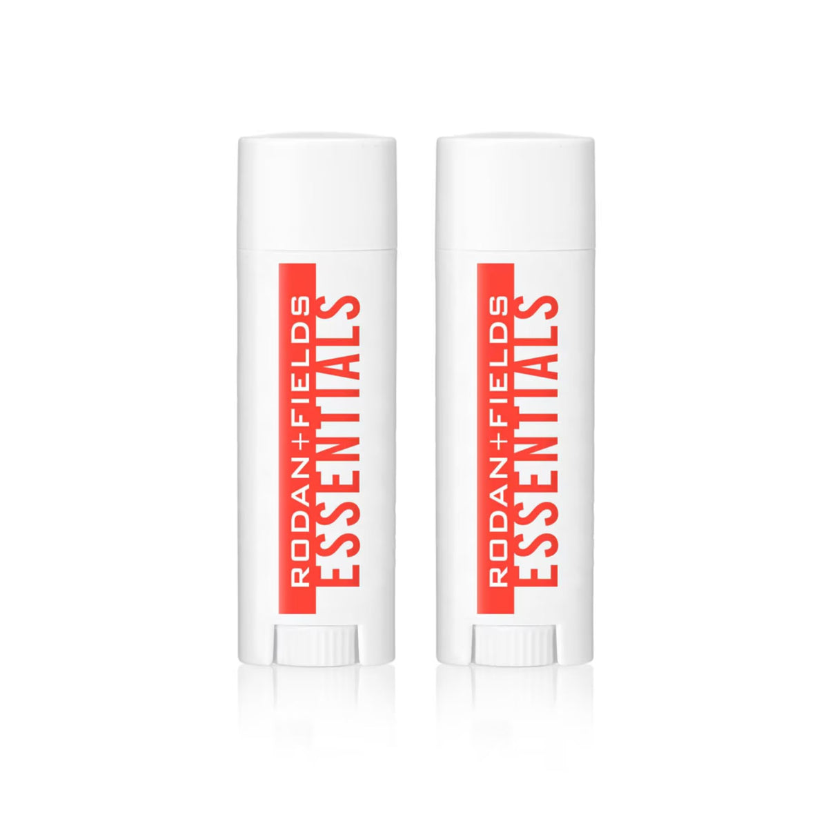Baume à lèvres Rodan + Fields Essentials, emballage visible, hydratation et protection SPF25.