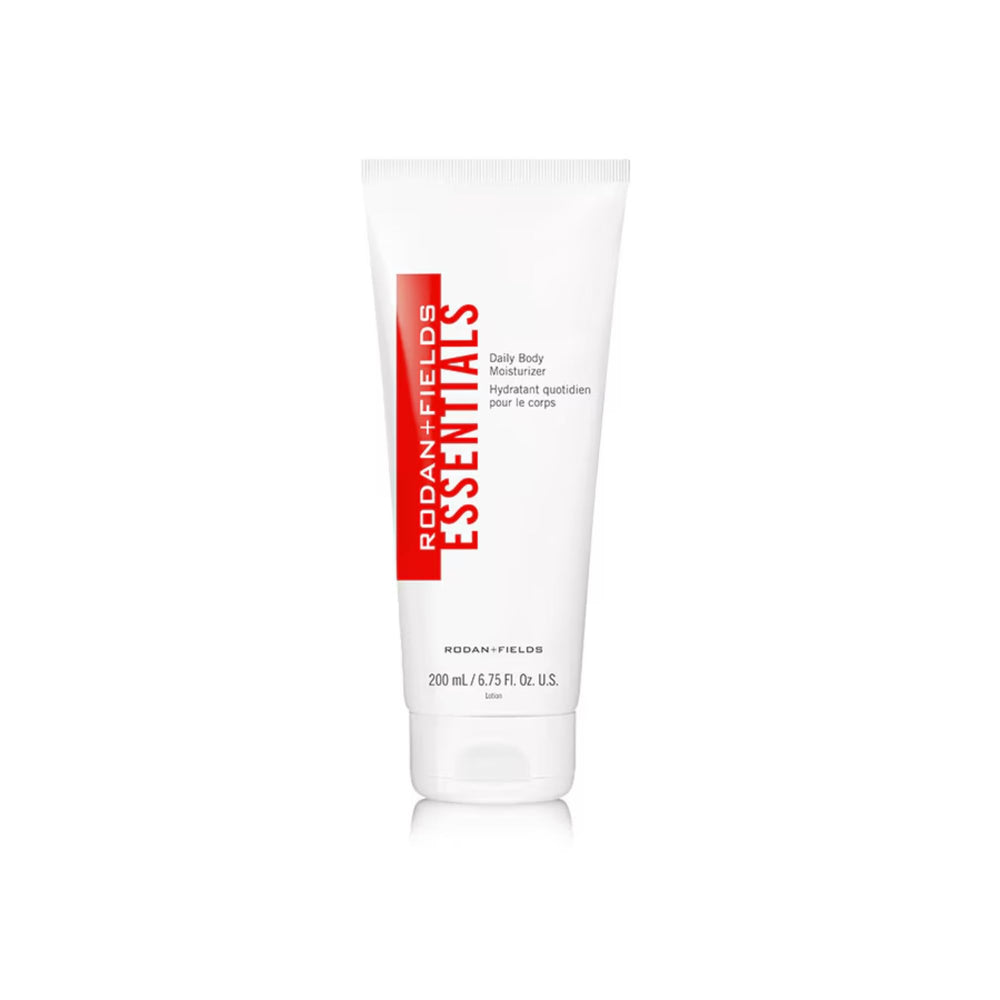 Lotion pour le corps RODAN + FIELDS Essentials dans une bouteille, hydratation durable pour la peau