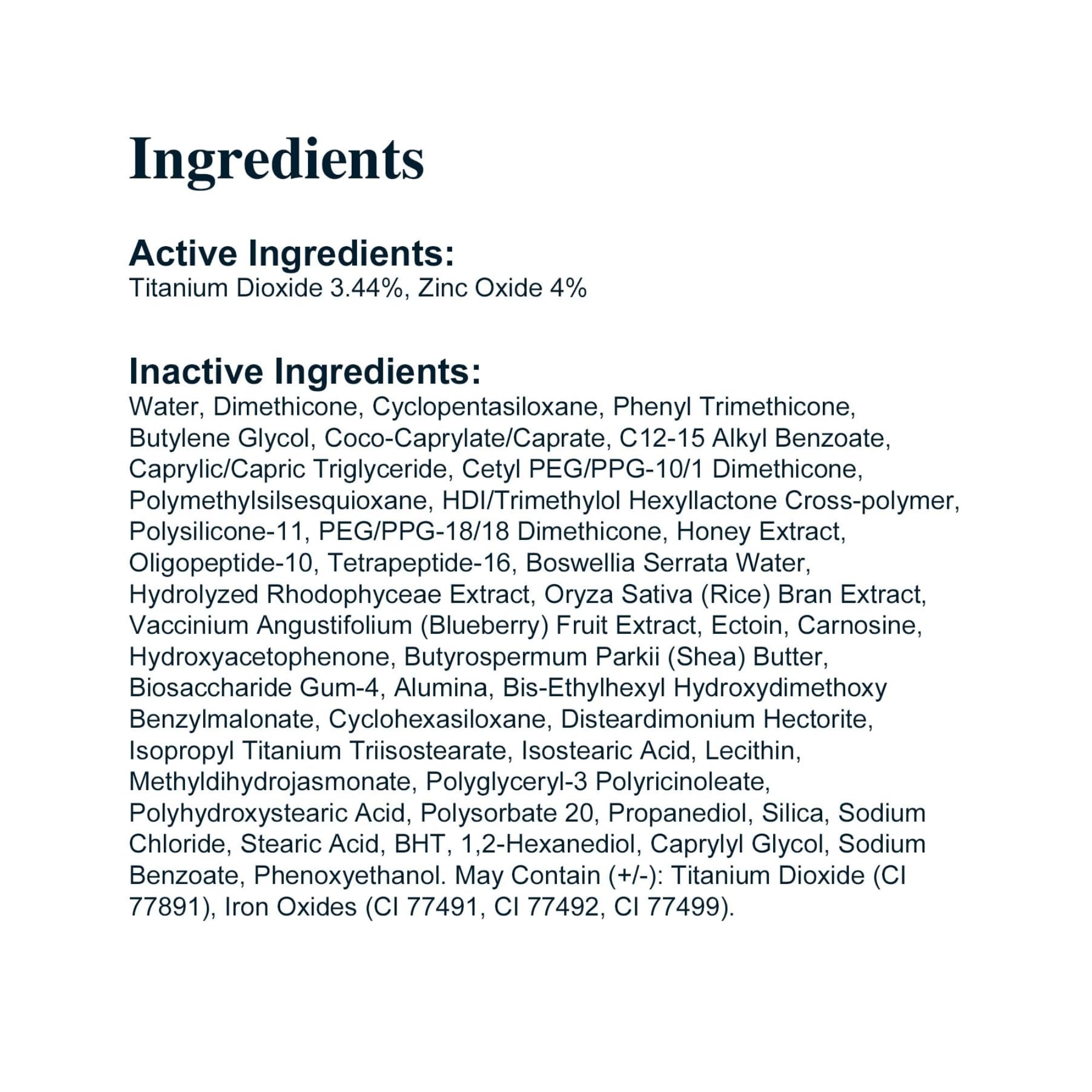 Rodan + Fields Radiant Defense application quotidienne, soin teinté pour un look frais et léger.