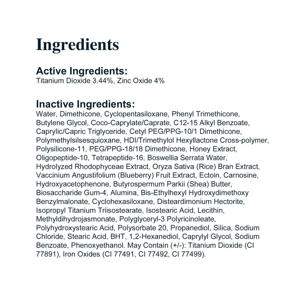 Rodan + Fields Radiant Defense application quotidienne, soin teinté pour un look frais et léger.
