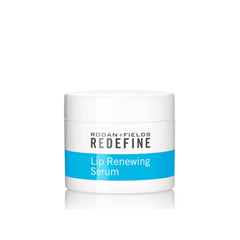 RODAN + FIELDS sérum renouvelant des lèvres — bouteille luxueuse pour hydratation nocturne.
