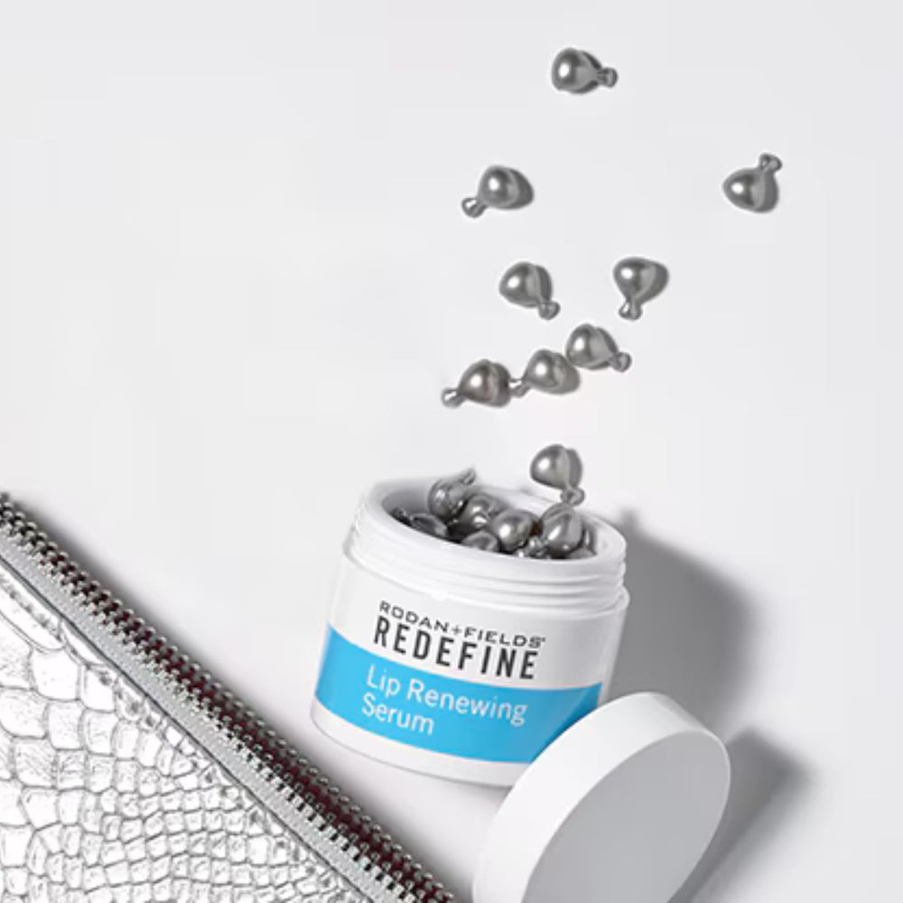 RODAN + FIELDS capsules — utilisation précise pour hydrater et lisser les lèvres.