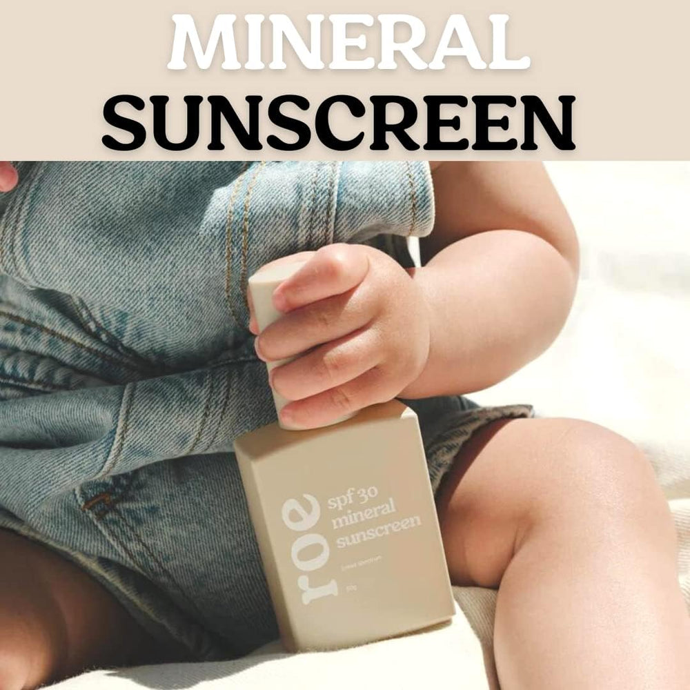 Peau de bébé hydratée et apaisée après exposition au soleil grâce Roe Wellness.