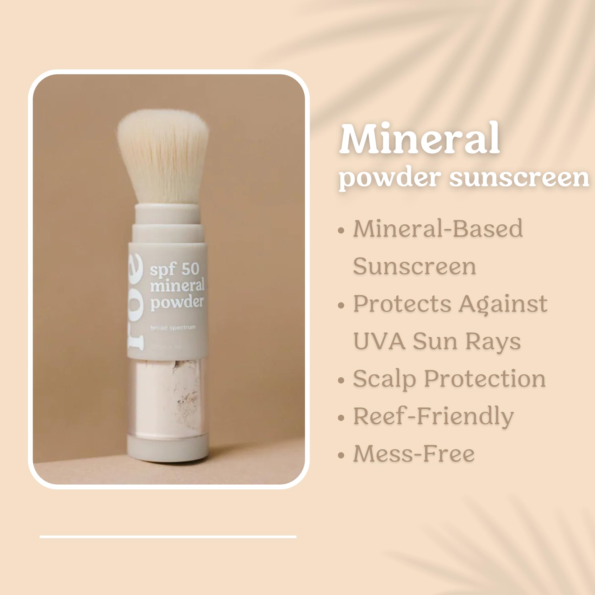 Texture légère de la poudre minérale Roe Wellness pour le visage