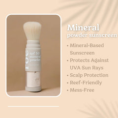 Texture légère de la poudre minérale Roe Wellness pour le visage