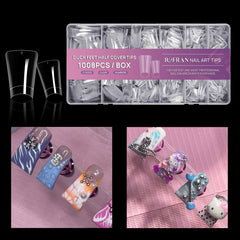 Rofran pointes canard acrylique, faciles a utiliser, pour des extensions efficaces en salon.