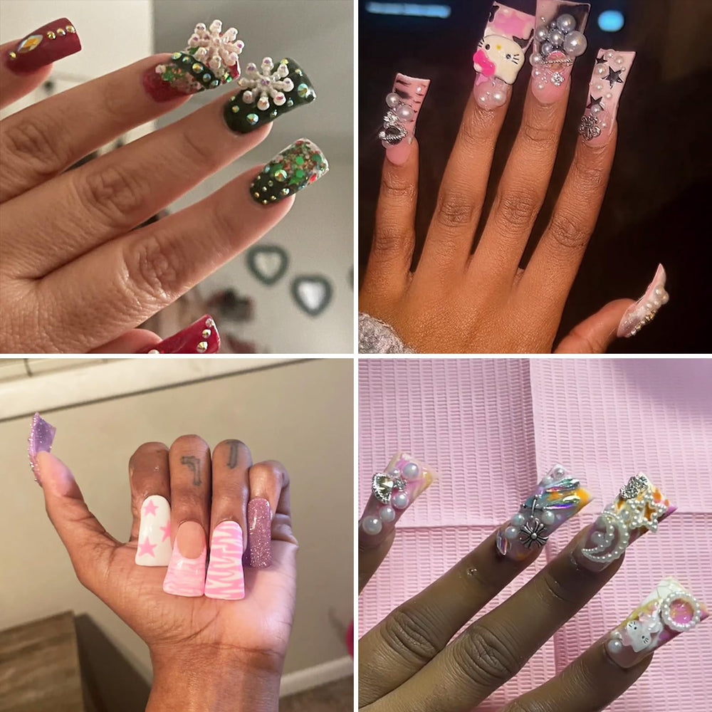 Rofran pointes canard acrylique claires, idéales pour des résultats nets et professionnels.