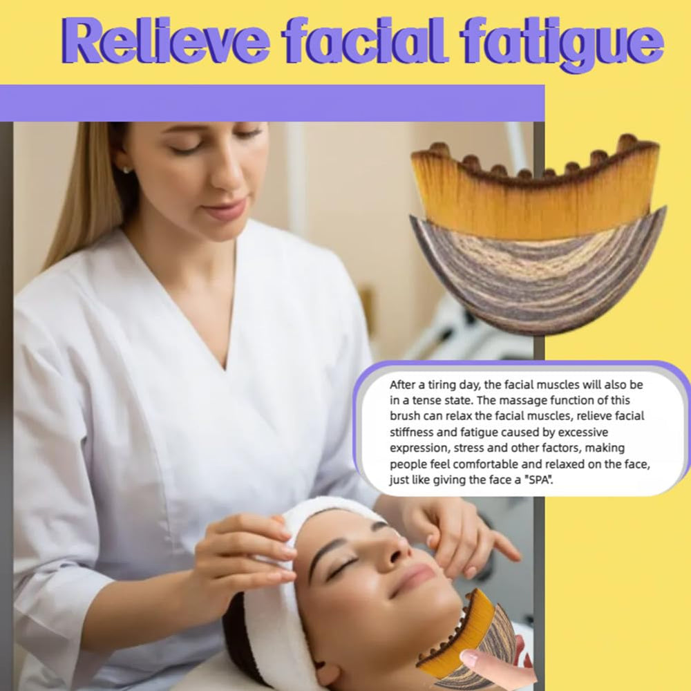 ROKATY pinceau contour lymphatique visage améliore absorption avec routines quotidiennes.