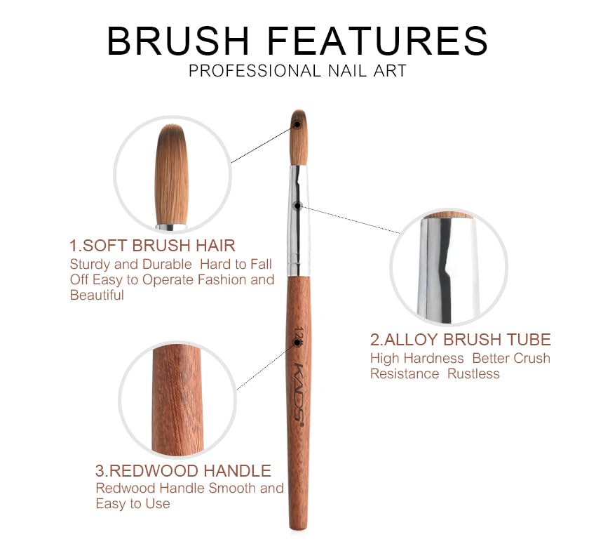 Rolabling professional salon-use nail brush for consistent performance