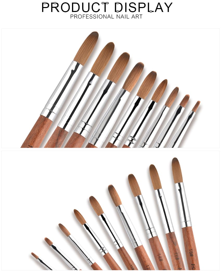 Rolabling nail brush size 12 option ideal for medium nails