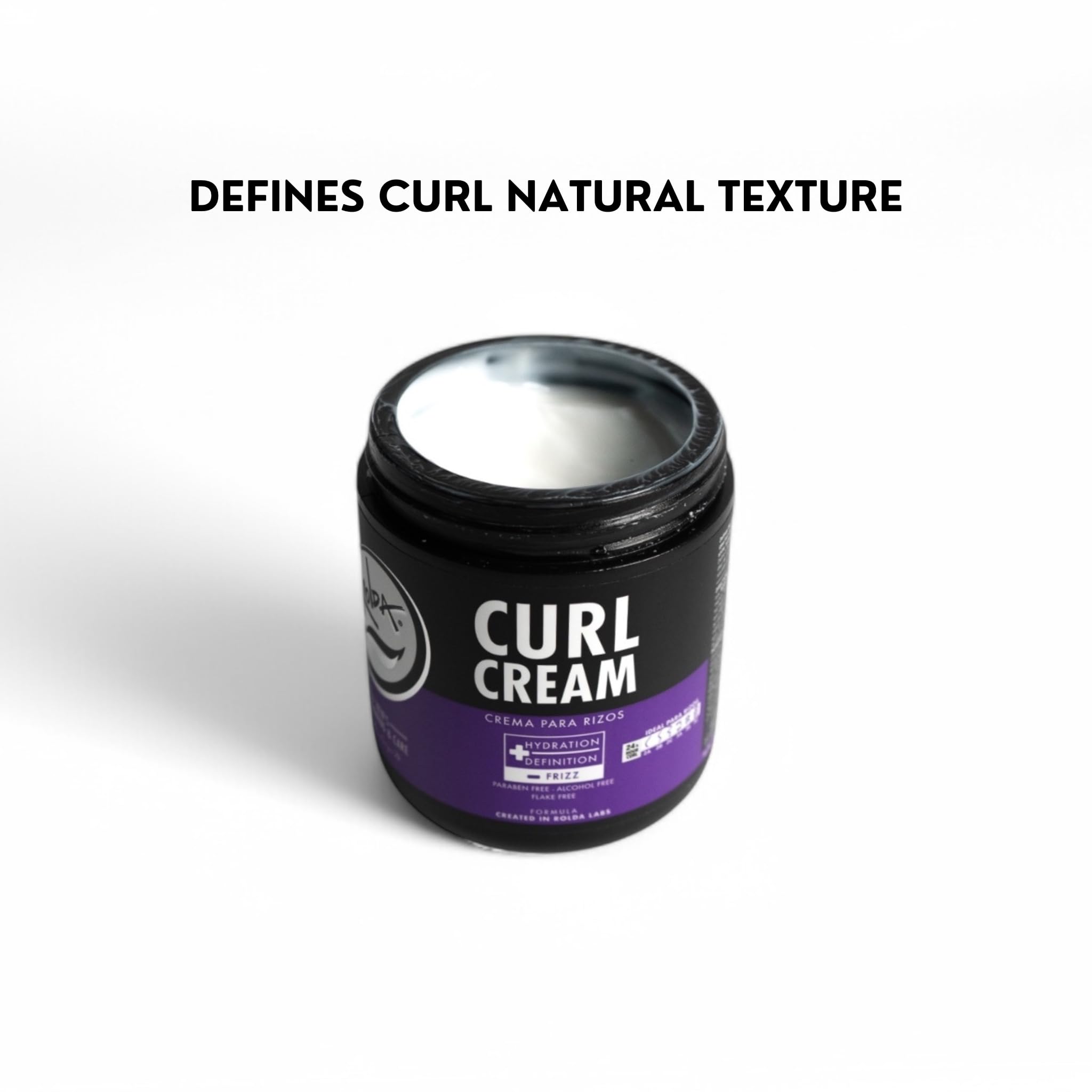 Rolda Curl Cream usage quotidien pour homme, coiffage rapide et efficace.