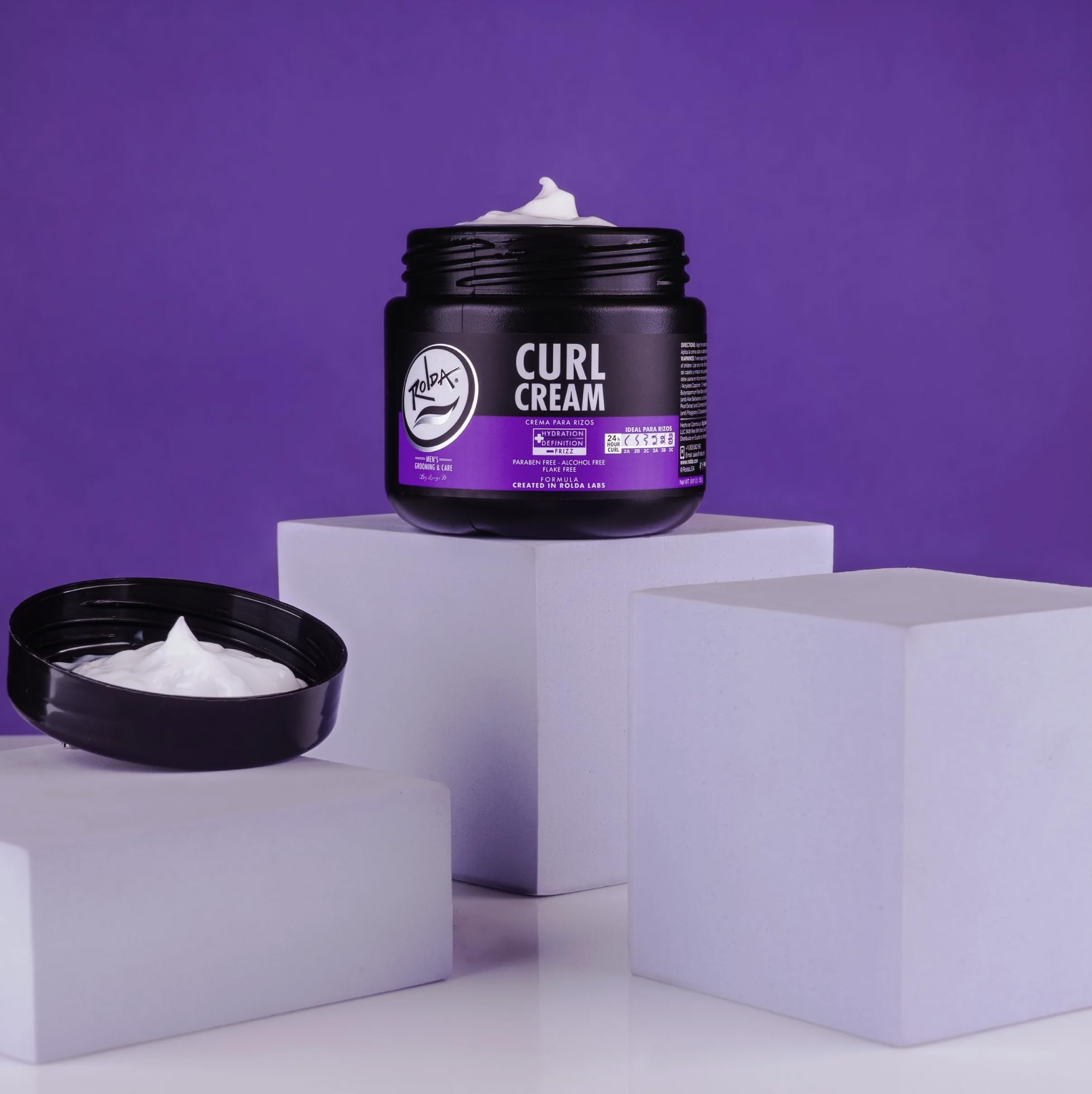 Rolda Curl Cream avant apres cheveux: résultats naturels et sans frisottis.