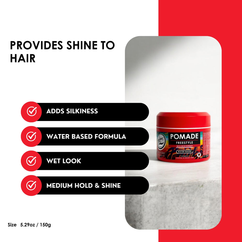 Rolda Freestyle Pomade – approuvée par les barbiers pour une coiffure professionnelle.