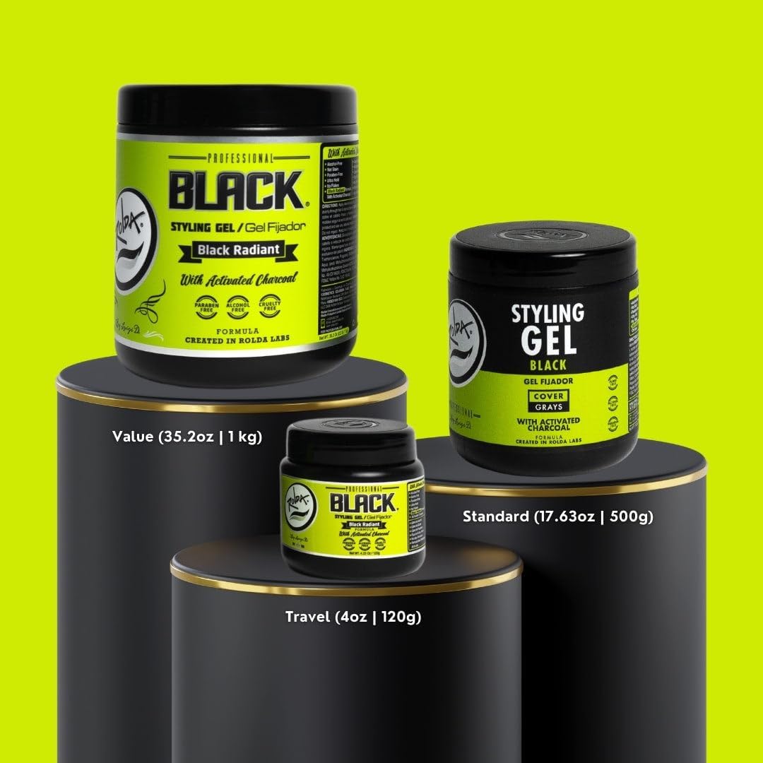 Rolda Gel Look brillant et mouillé pour une coiffure lisse.
