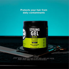 Rolda Gel Noir pour hommes – coiffage définition sans effort