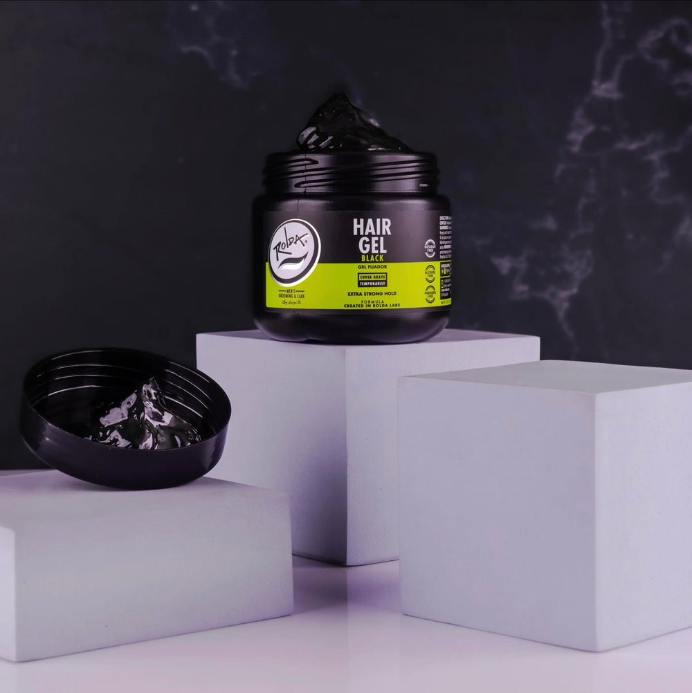 Rolda Gel Noir pour hommes – application paumes pour distribution homogène