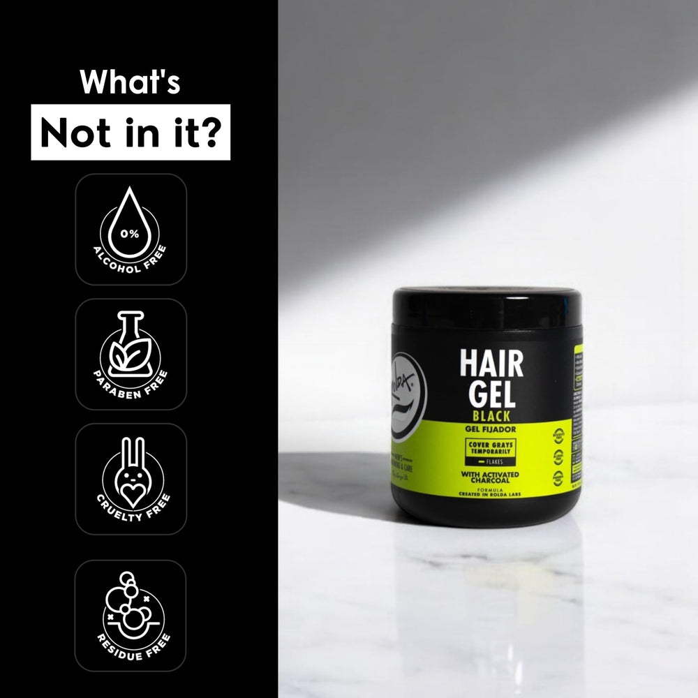 Rolda Gel Noir pour hommes – usage quotidien rapide pour look soigné