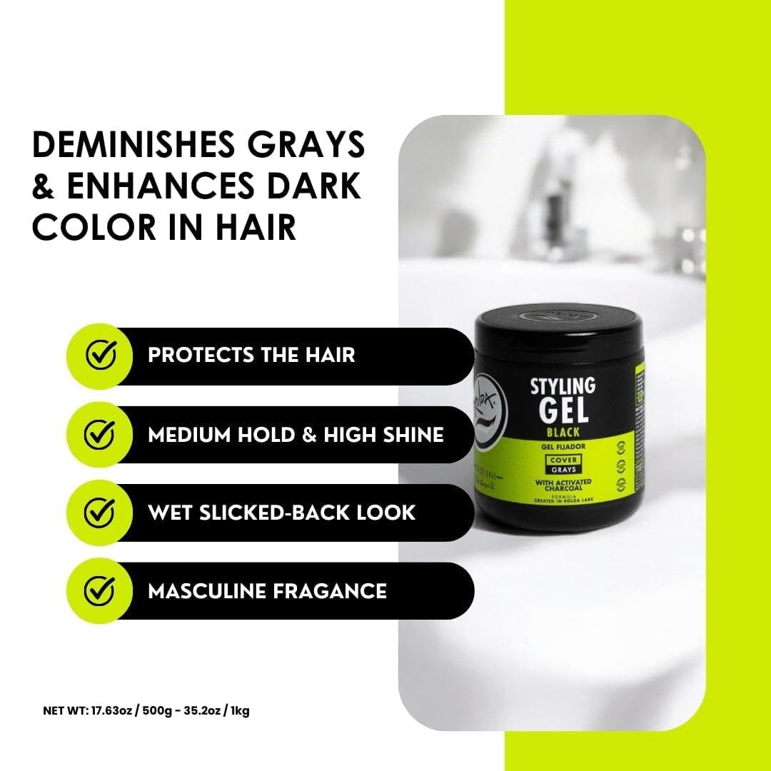 Rolda Gel Teinte Noire Temporaire couvre les gris avec finesse.