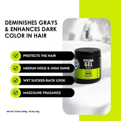 Rolda Gel Teinte Noire Temporaire couvre les gris avec finesse.