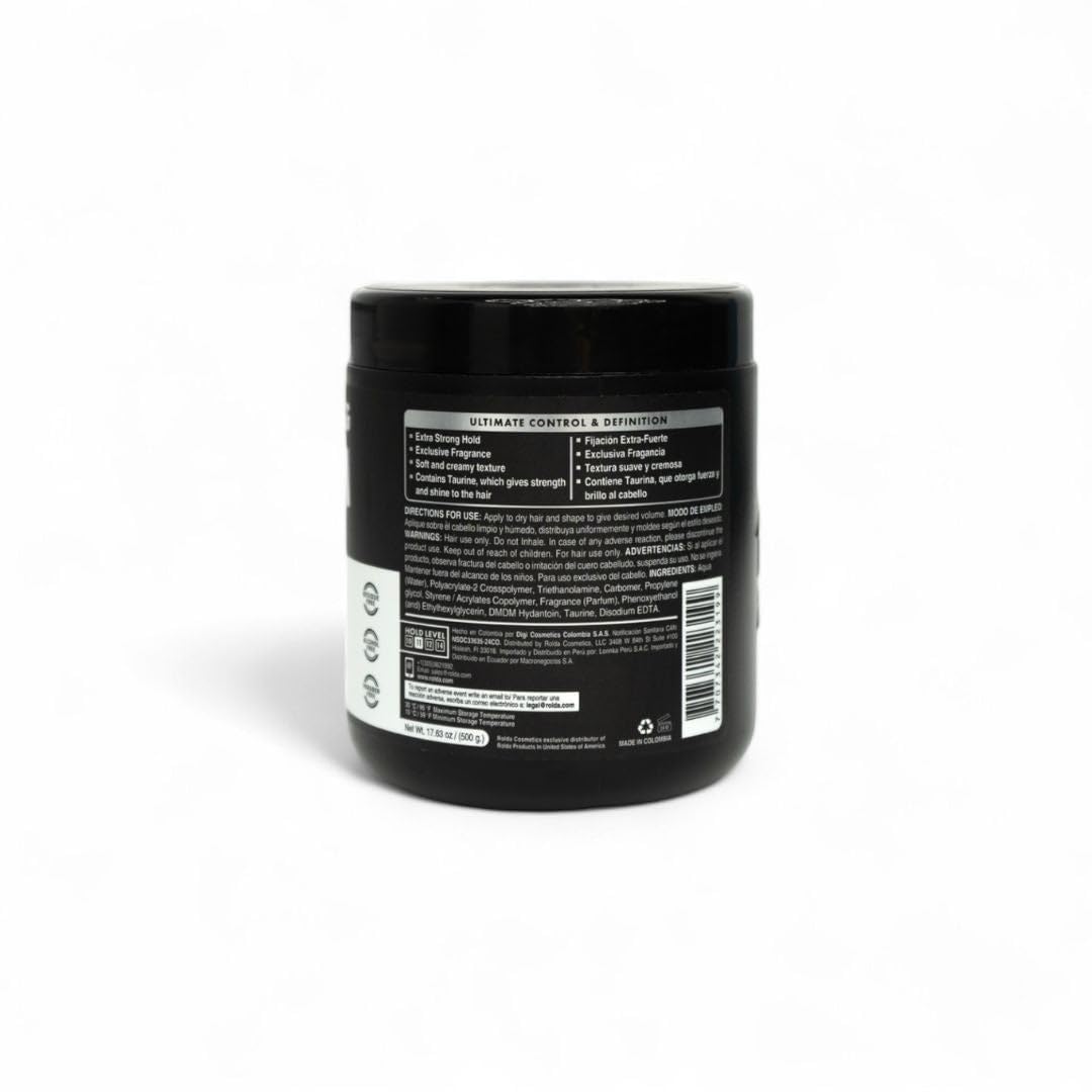 Rolda White Molding Cream on a dresser with grooming products.